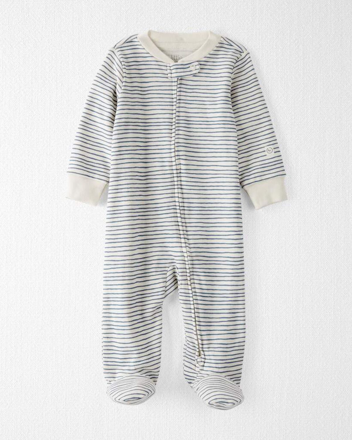 Baby Organic Cotton Sleep & Play Pajamas in Stripes | Carter's Inc