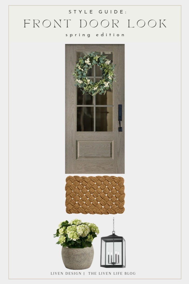 Spring front door decor. Spring wreath. Outdoor urn planter. Coir doormat. Welcome mat. Floral wreath. Outdoor glass sconce 

#LTKSeasonal #LTKHome #LTKSaleAlert