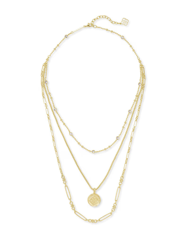 Medallion Coin Multi Strand Necklace in Gold | Kendra Scott