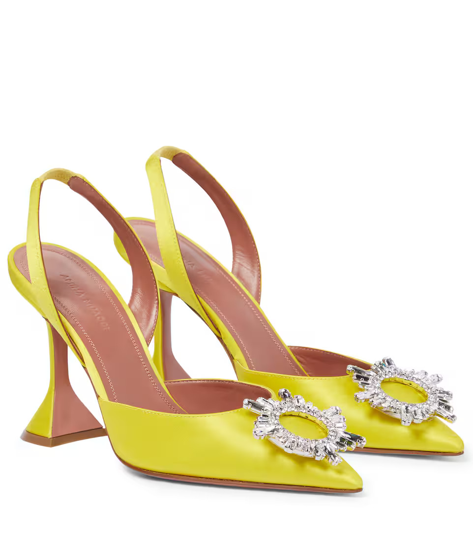 Begum satin slingback pumps | Mytheresa (US/CA)