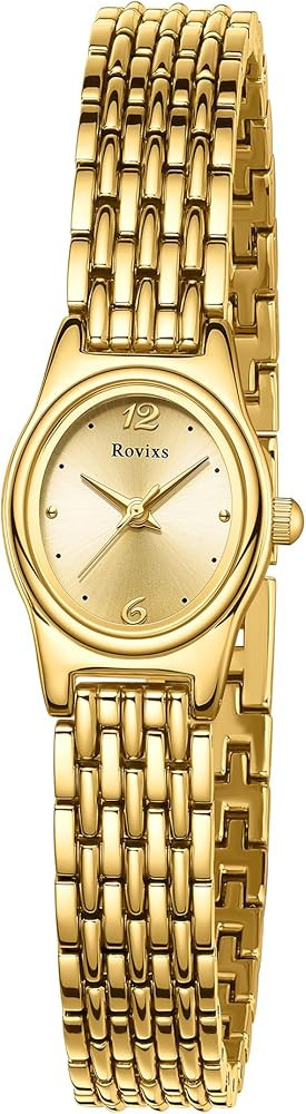Rovixs Small Vintage Oval Women’s Watch,Elegant Waterproof Ladies Watch with Japanese Quartz Mo... | Amazon (US)