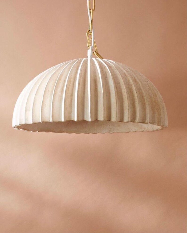 New Clay Collection. Rustic Clay Pendant With Brass Fittings. | Etsy | Etsy (US)