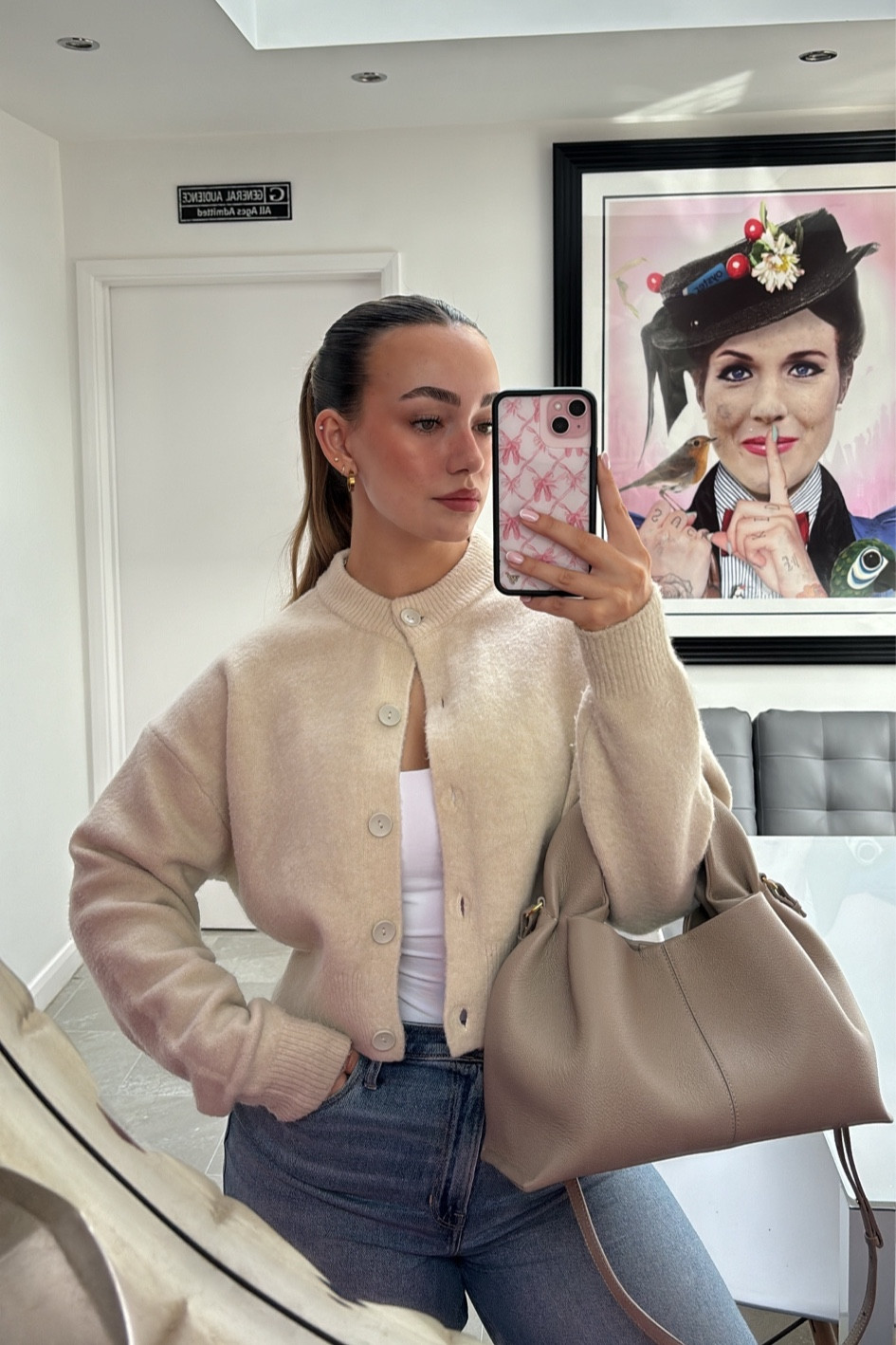 Zara, Hollister, Polene, Wildflower, Amazon, Asos, H&m, Weekday, Vestiaire collective, transitional outfit, transitional style, spring outfit, spring fashion, knit cardigan, beige cardigan, white top, dad jeans, Polene paris tote, leather bag, spring outfit ideas, style inspiration 

#LTKSeasonal #LTKeurope #LTKstyletip