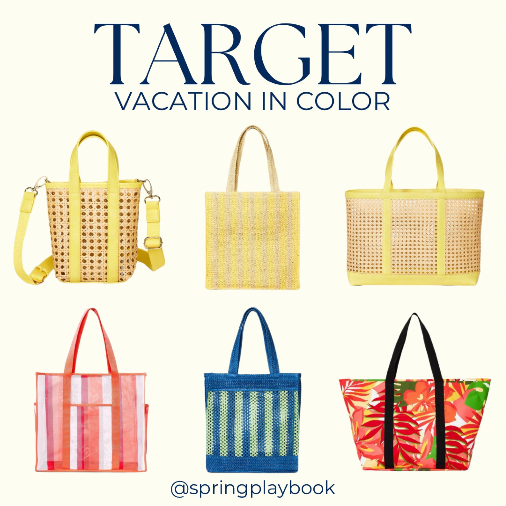 Beach & poolside bags in color!

Red & orange tropical print is best for Warm Springs. 

#createdcolorful #createdcolorfulspring #hocspring #tcispring #pcaspring #lightspring #warmspring #truespring #brightspring #clearspring #paintboxspring #bluespring

#LTKitbag #LTKSeasonal #LTKtravel