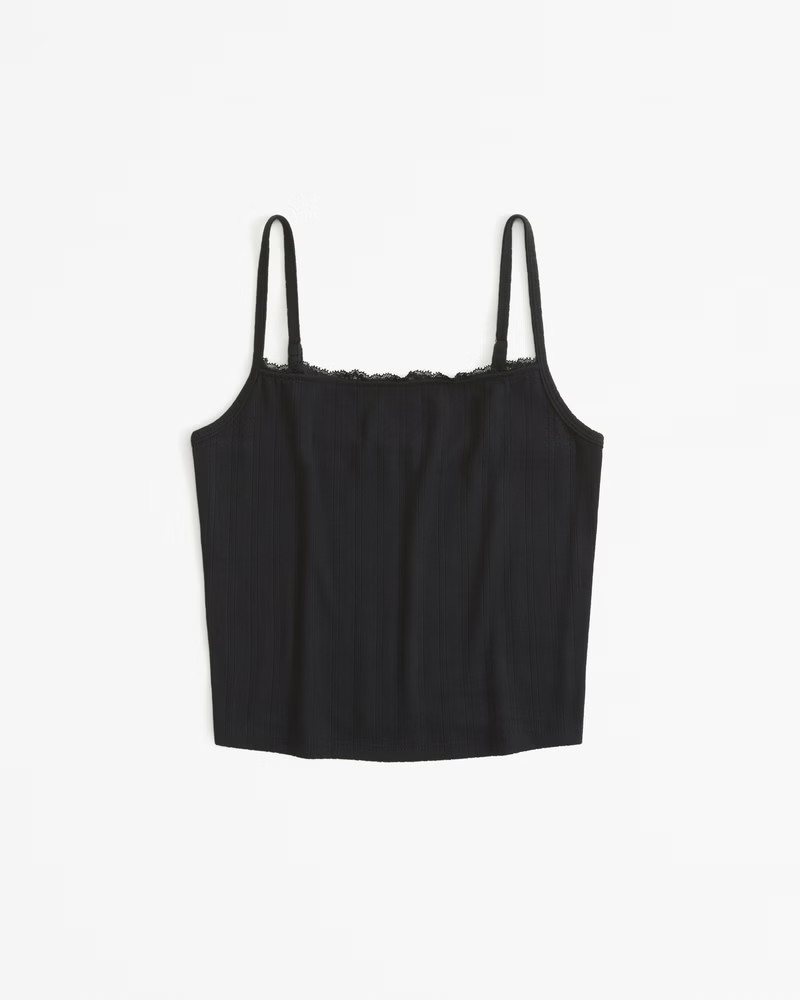 Lounge Pointelle Tank | Abercrombie & Fitch (US)
