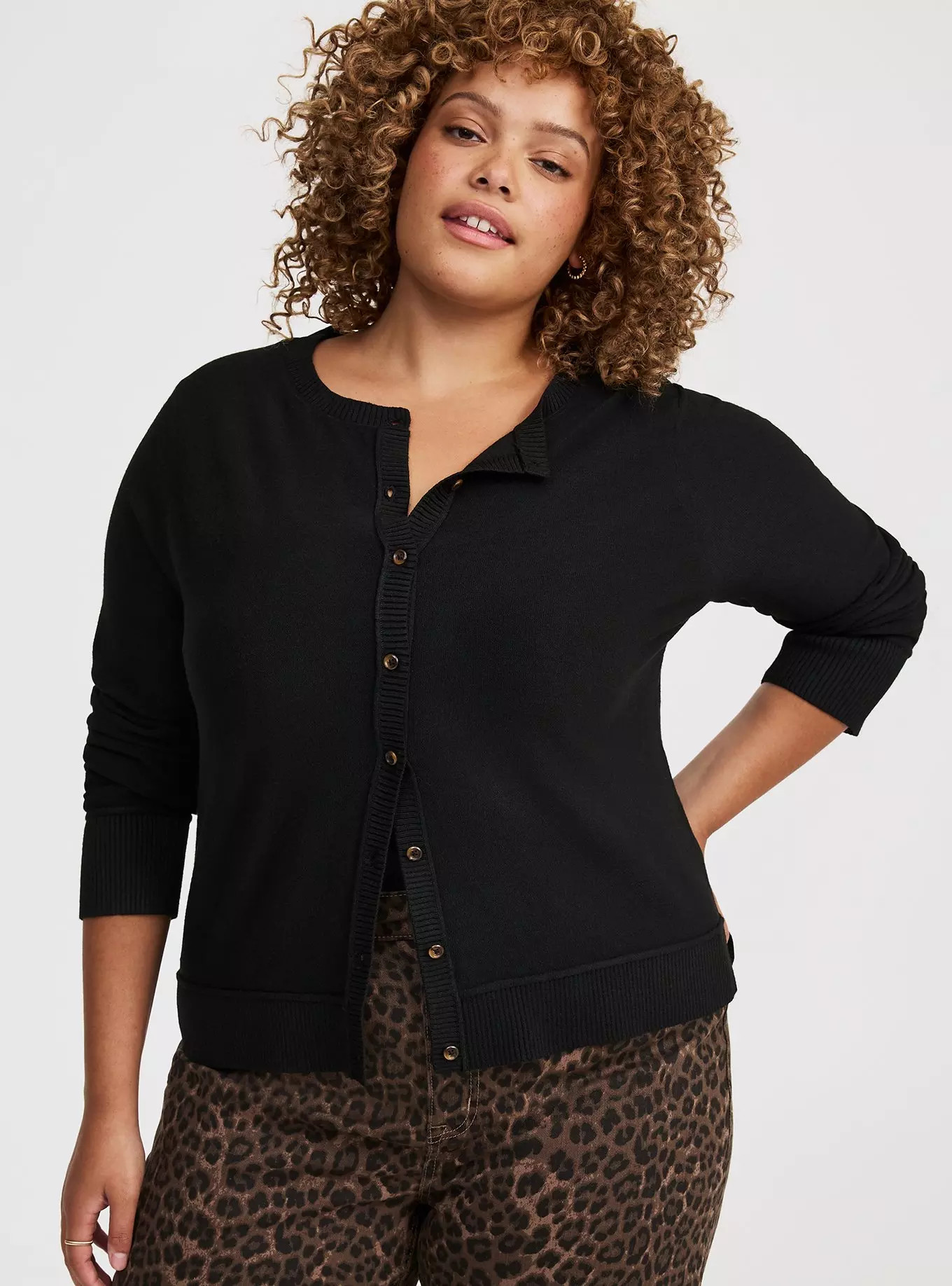Luxe Cozy Crew Cardigan | Torrid (US & Canada)