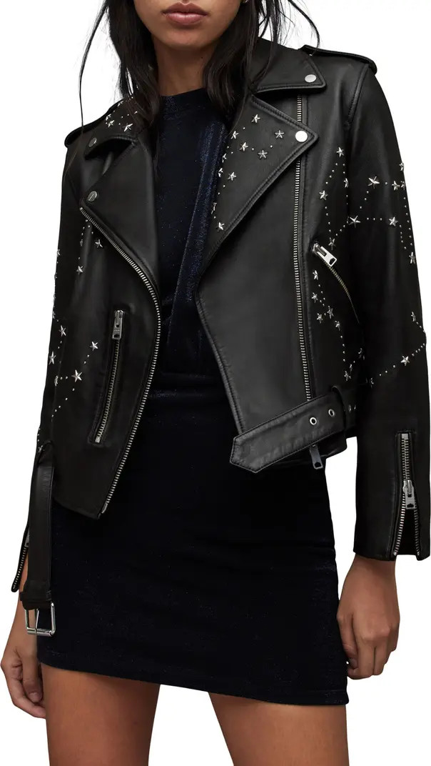 Balfern Stela Leather Moto Jacket | Nordstrom
