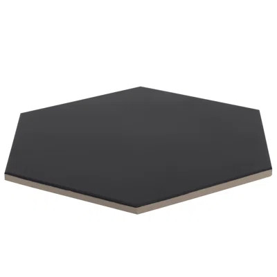 Elle 10" x 9" Beveled Porcelain Field Tile Industry Tile Color: Black | Wayfair North America
