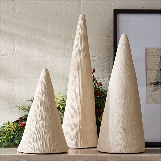 Textured Ceramic Decorative Tabletop Trees | West Elm (US)
