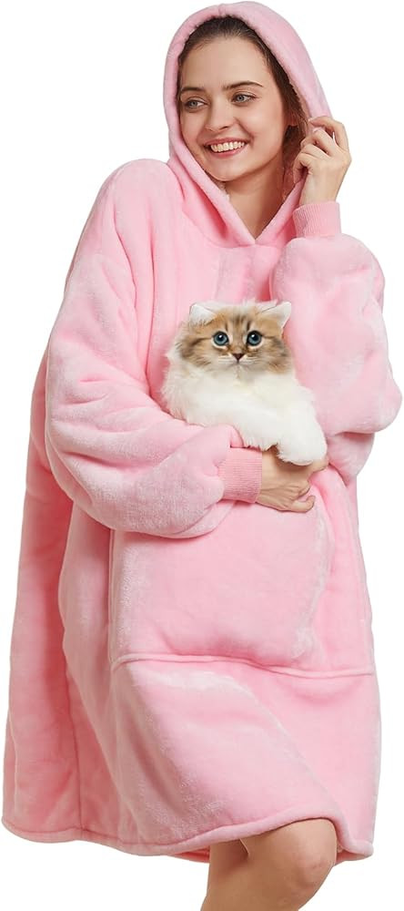 Aemilas Wearable Blanket Hoodie - Warm Sherpa Blanket Sweatshirt as Christmas Gifts for Adult Wom... | Amazon (US)