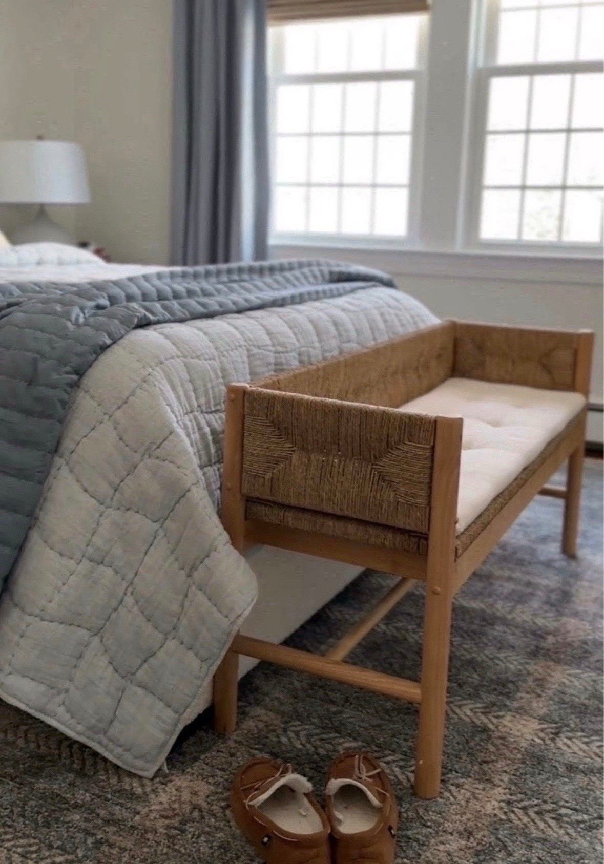 An easy way to add warmth to any space! This bench is stunning and perfect for the end of a bed or wide hallway or entryway!

#LTKHome