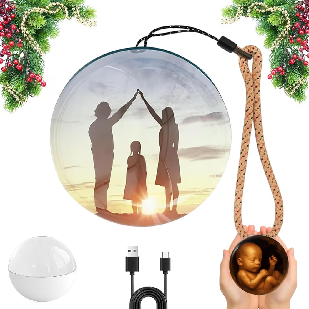 2025 3D Memory Orb: Personalized Ultrasound LED Crystal Sphere Upload Photos & Videos | Unique An... | Amazon (US)