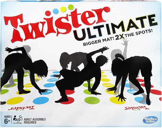 Twister Ultimate: Bigger Mat, More Colored Spots, Family, Kids Party Game Age 6+; Compatible with... | Amazon (US)