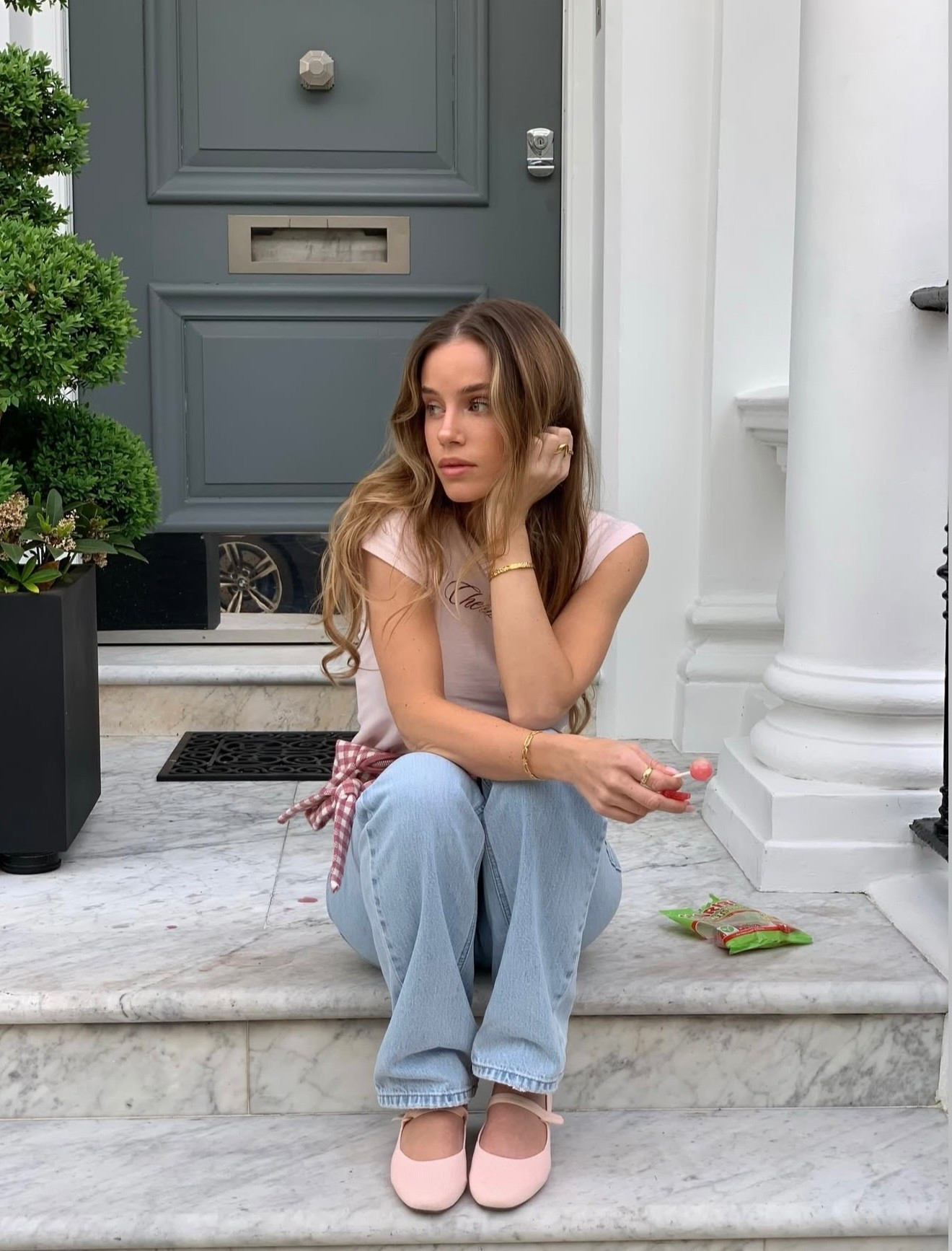 Spring casual in london 🩷🌸