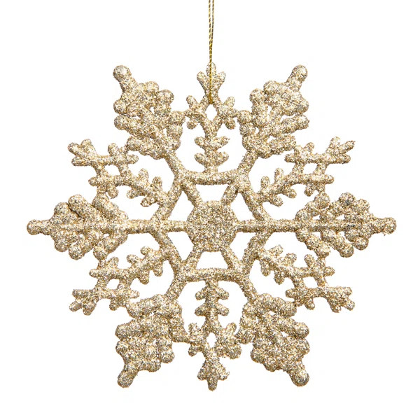 Glitter Snowflake Ornament (Set of 12) | Wayfair North America