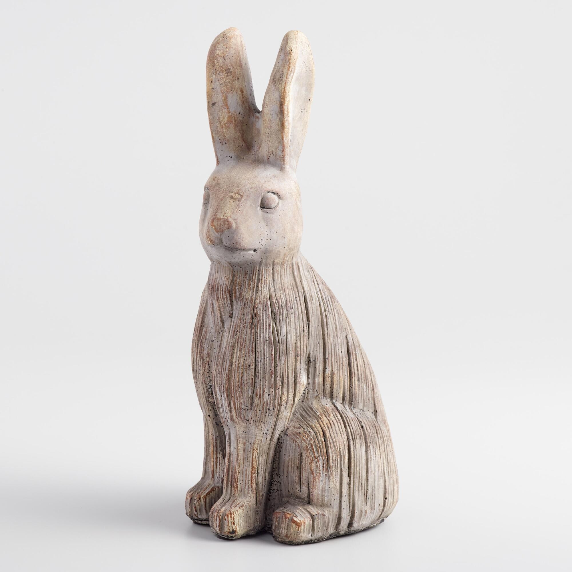 Etched Cement Rabbit Statue by World Market | World Market