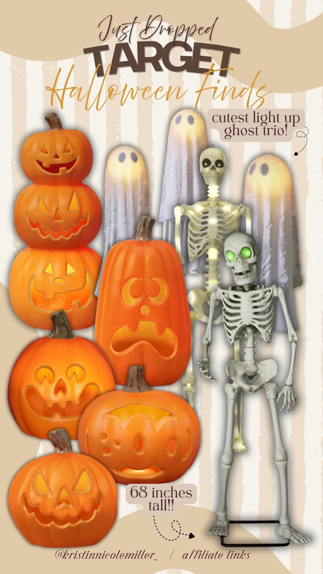 JUST DROPPED — cutest Halloween decor at Target! 🎃 👻 

Seasonal spooky season Szn fall autumn jack o lanterns ghosts skeletons outdoor indoor orange white

#LTKSeasonal #LTKHome
