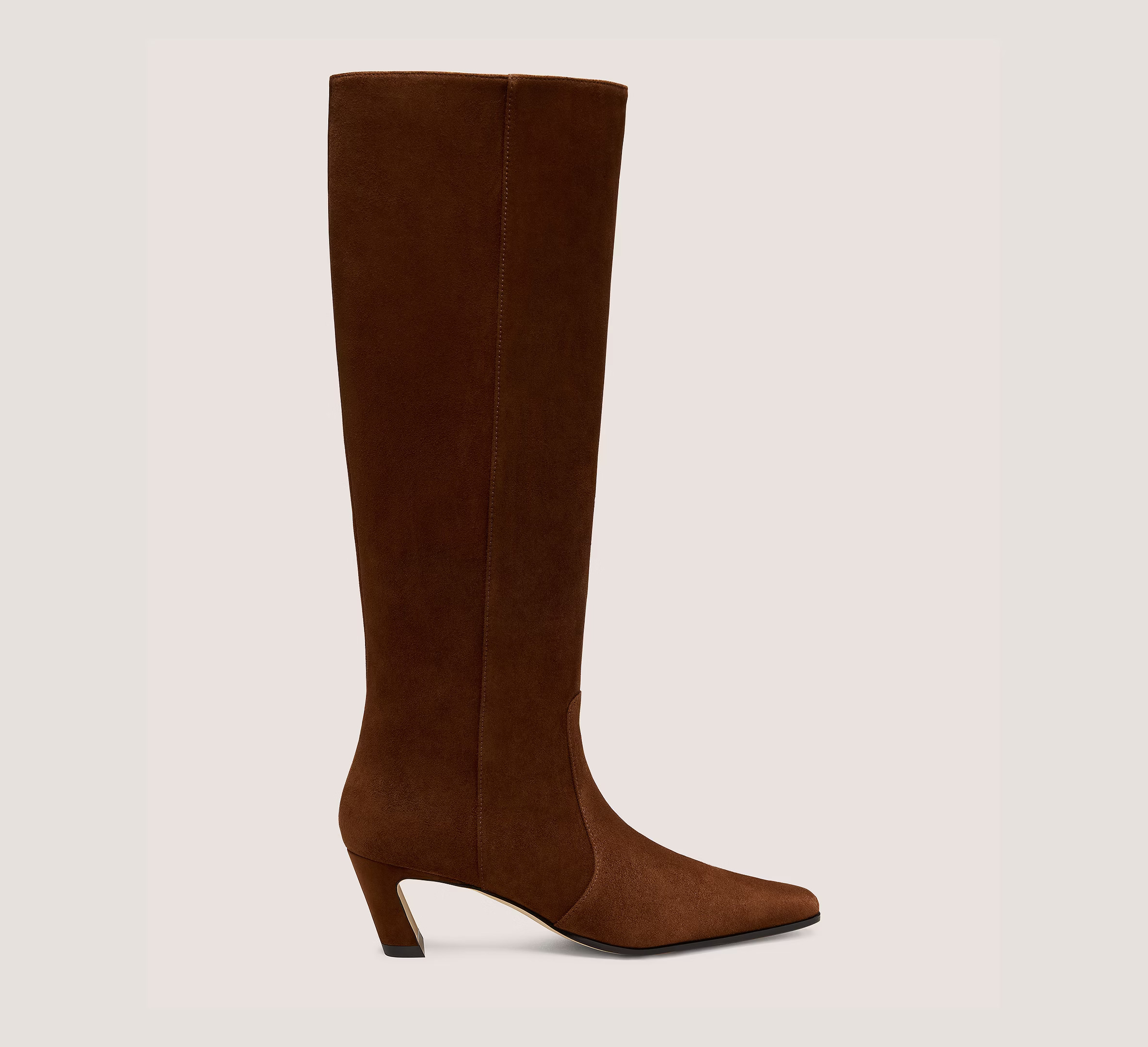 Stuart Weitzman Stassi Boot 50 Knee-High, Deep Coffee Suede, Size: 7.5 Medium | Stuart Weitzman (US)