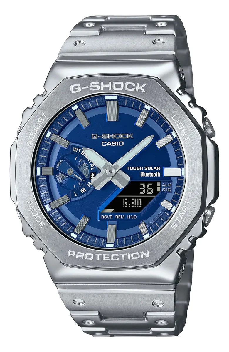 G-SHOCK Full Metal 2100 Series Ana-Digi Bluetooth Watch, 49.8mm X 44.4mm | Nordstrom | Nordstrom