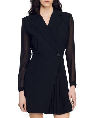 Sandro Lilela Contrast Sleeve Dress  | Bloomingdale's Women | Bloomingdale's (US)