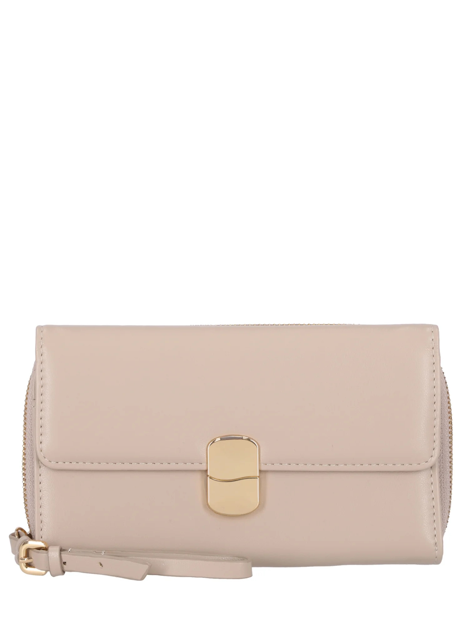 Time and Tru Women's Ainsley Bulk Clutch, Solid Light Brown | Walmart (US)
