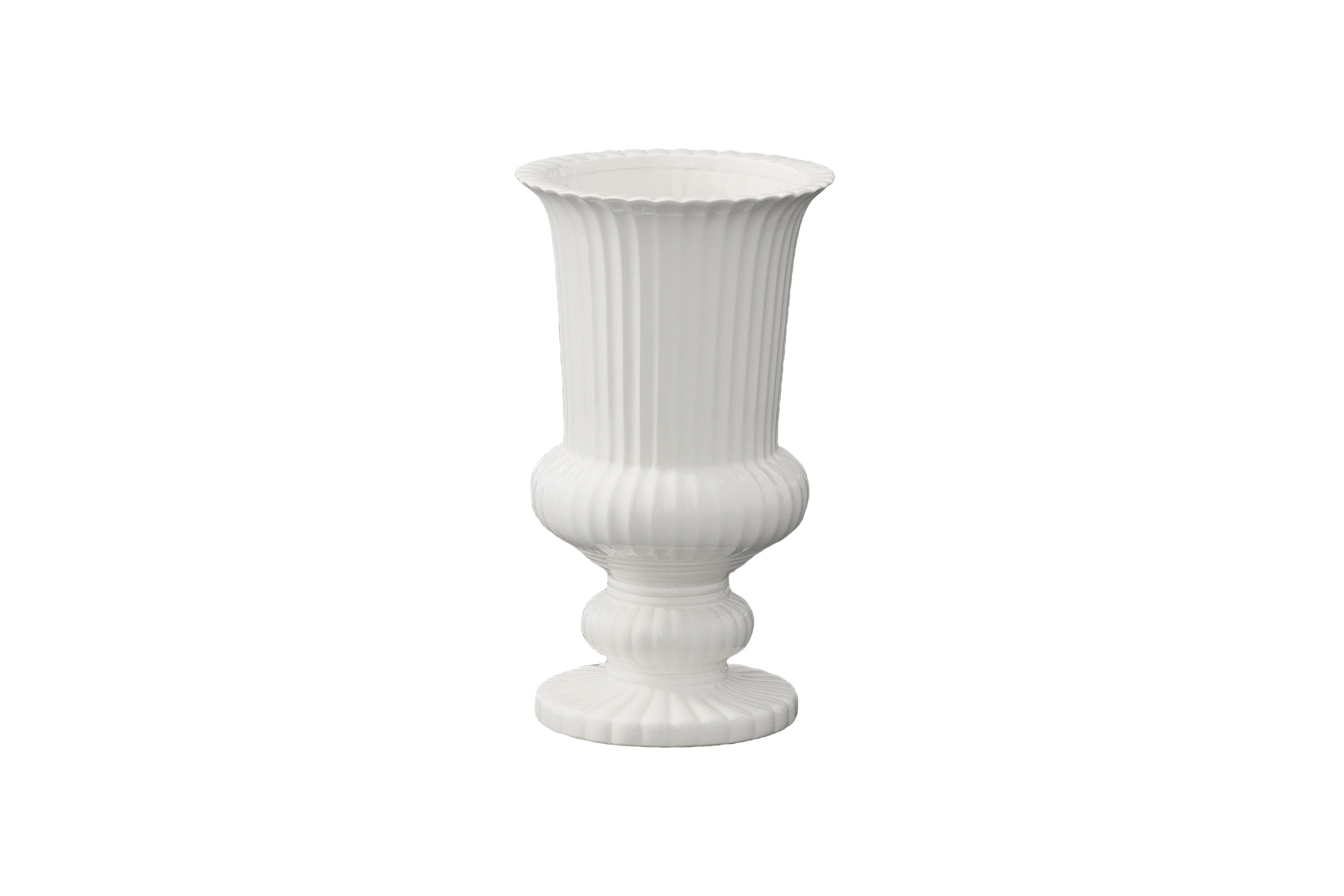 Ceramic Vase Gloss Finish White | Wayfair North America