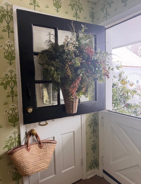 I keep adding whatever I can find in and around the house to add to this winter basket on the door. Things look so bleak after all the holiday color and sparkle and this is providing a little lift. 

 #LTKdayinmylife #LTKSeasonal #LTKHome