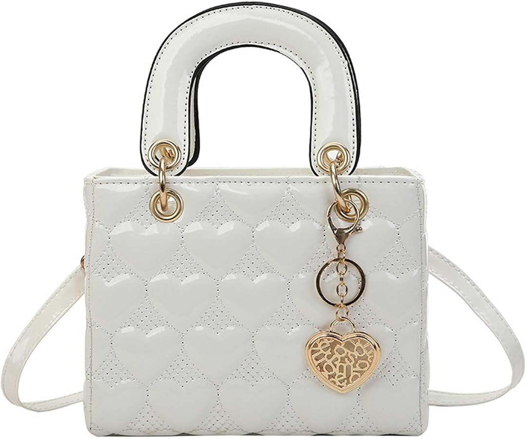 Purses and Handbag for Women Fashion Ladies Leather Top Handle Shiny Patent Satchel Shoulder Tote... | Amazon (US)