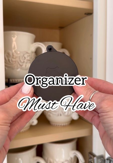 This small little disc is the perfect organization solution for mugs, tea cups, even those battery operated candles that topple over. Full video on IG and TT @bethanyscasa. 

#LTKsalealert #LTKhome