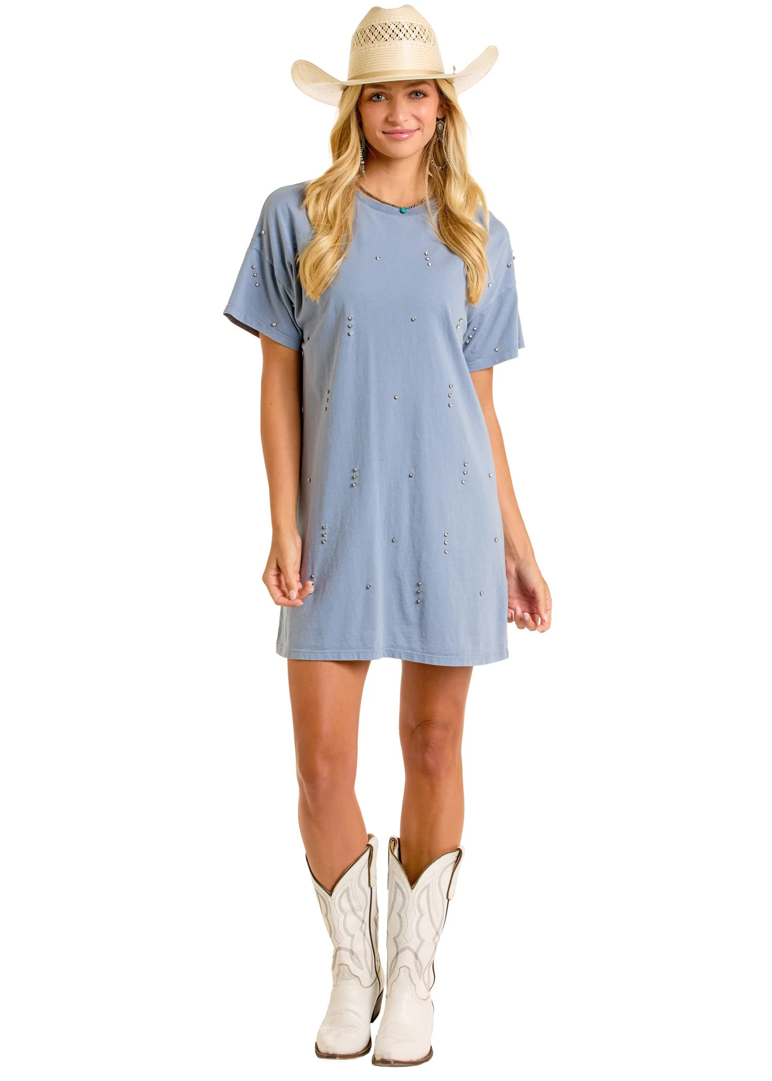 Rhinestone T-Shirt Dress | Rock & Roll Denim