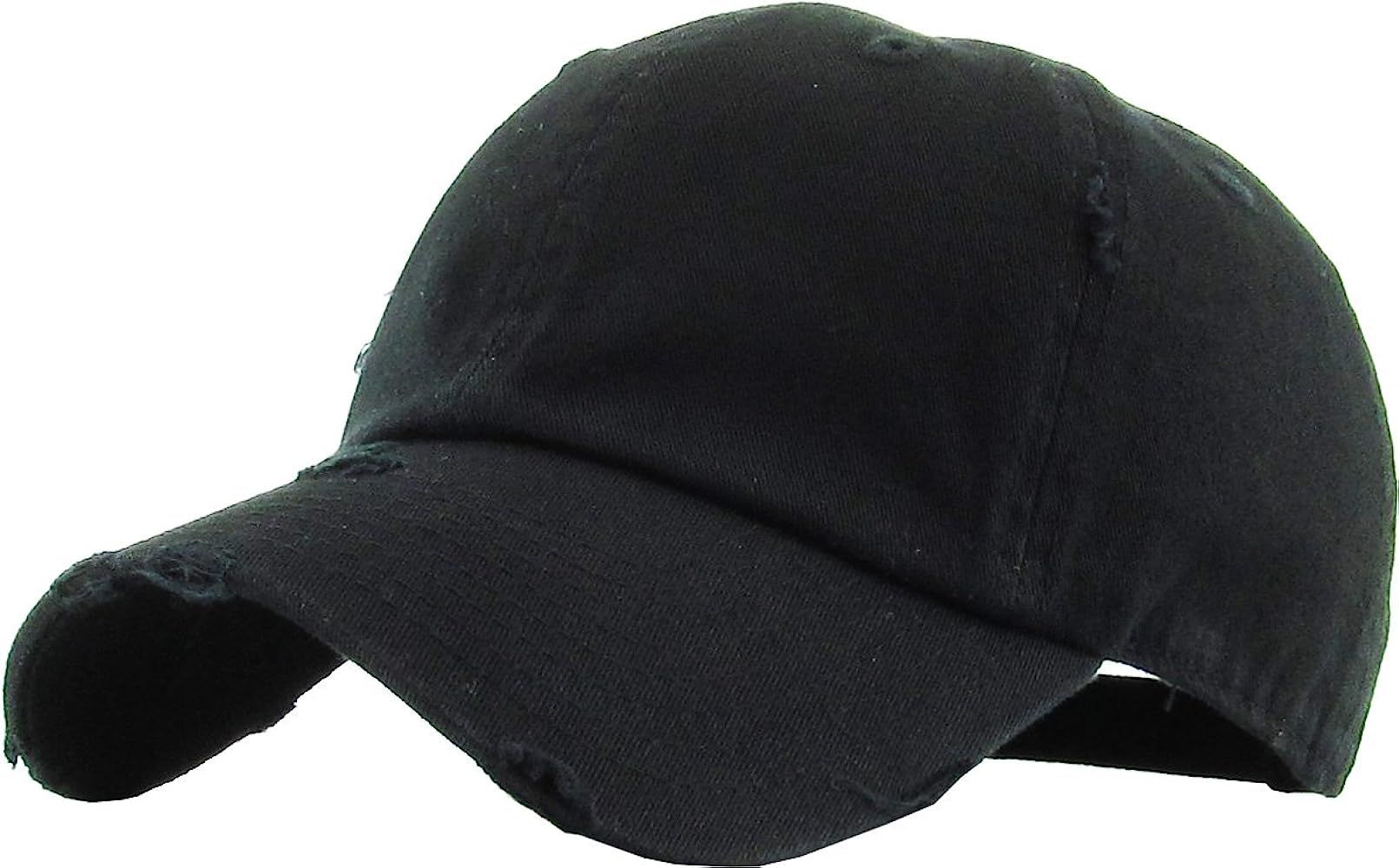 KBETHOS Vintage Washed Distressed Cotton Dad Hat Baseball Cap Adjustable Polo Trucker Unisex Style H | Amazon (US)