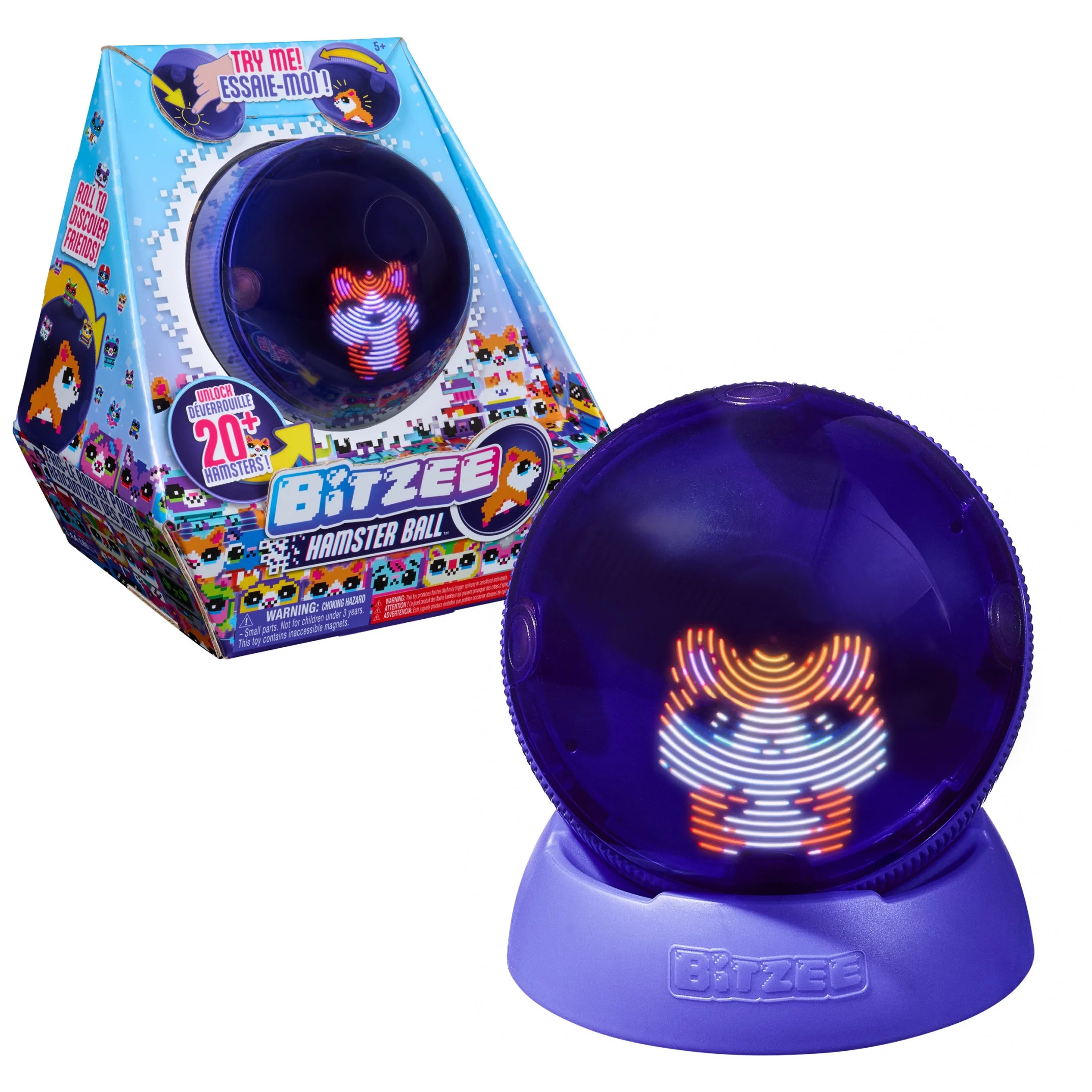 Bitzee, Hamster Ball Interactive Digital Pet, over 20 Characters, Reacts to Touch & Rolls | Walmart (US)
