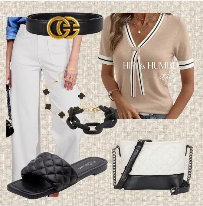 Cute spring to summer neutral outfit - great for work, travel or casual day out - sweater is buttery soft

#LTKgrwm #LTKOver40 #LTKWorkwear