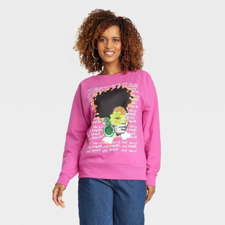 Black History Month Women's My Voice, My Power Pullover Sweatshirt | Target