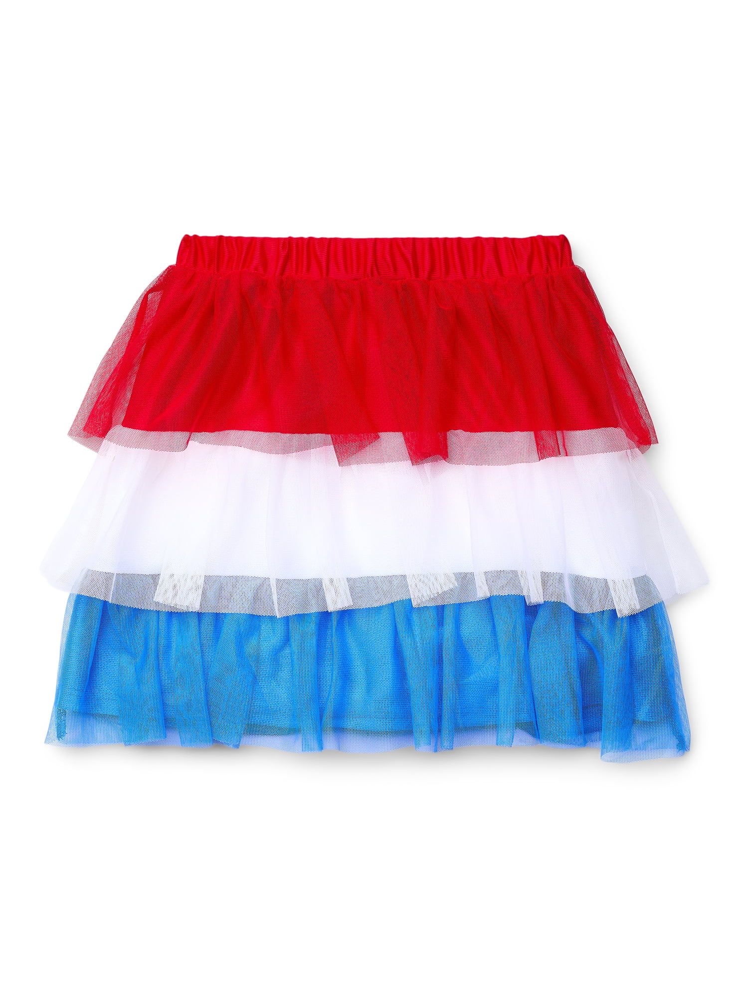 Wonder Nation Girls Americana Mesh Skirt, Sizes 4-18 | Walmart (US)