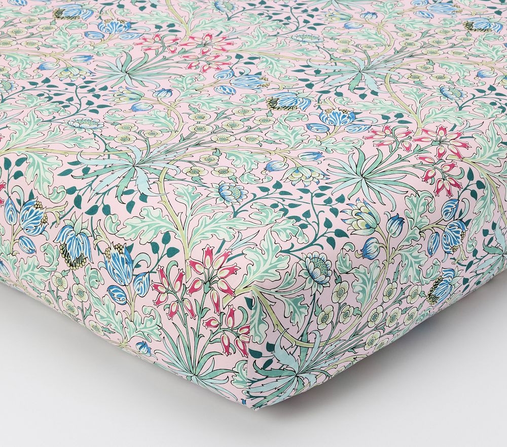 Morris & Co. Hyacinth Organic Crib Fitted Sheet | Pottery Barn Kids