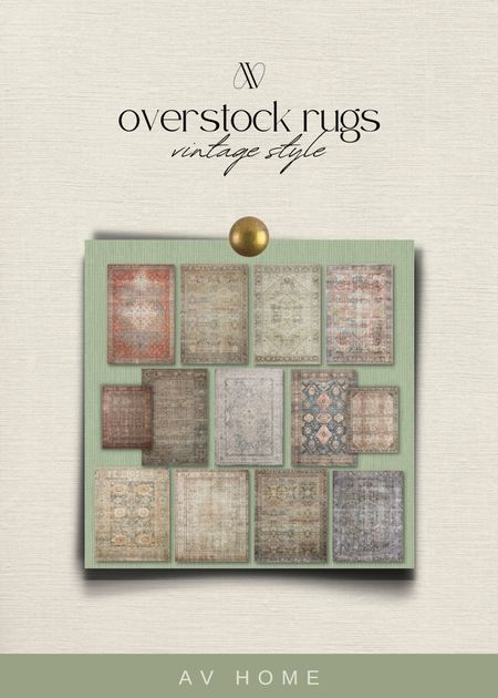 Vintage style rugs from overstock.com which ship to the UK!

#LTKhome #LTKeurope