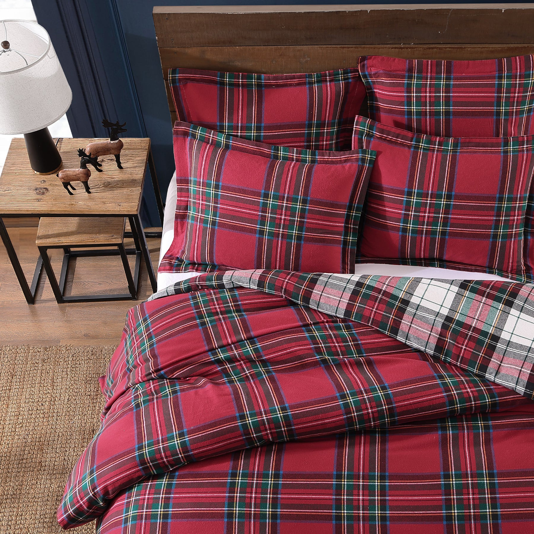 Spencer Plaid Flannel Duvet Cover Set | Levtex Home