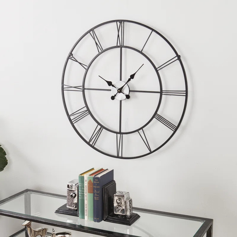Oversized Decorative 30.5" Wall Clock | Wayfair North America