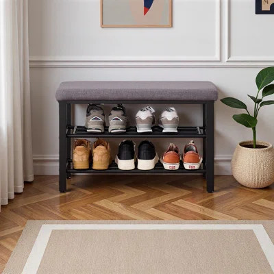 Shoe Bench, Storage Bench, Entryway Bench With Cushion, Shoe Shelf With Seat, Space-Saving, Modern Style, For Living Room, Bedroom, Hallway | Wayfair North America