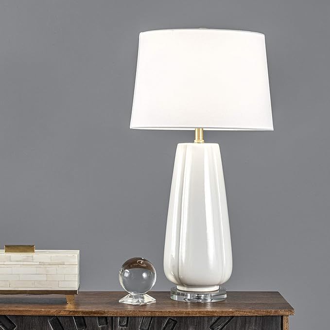 nuLOOM Home Alee 28" Ceramic Table Lamp, Cream" | Amazon (US)