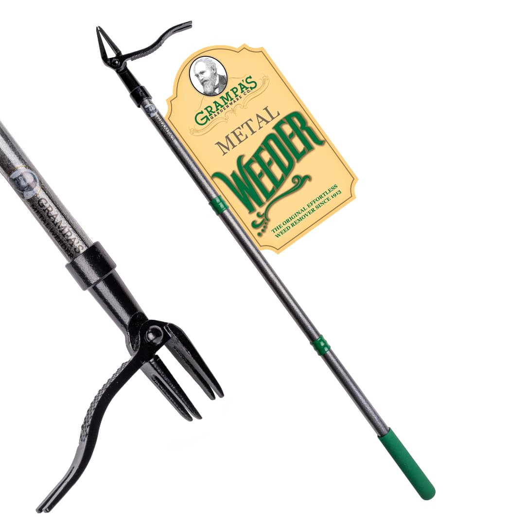 Grampa's Metal Weeder - Stand Up Weed Puller Tool with Steel Long Handle - Made with All Steel Ha... | Amazon (US)