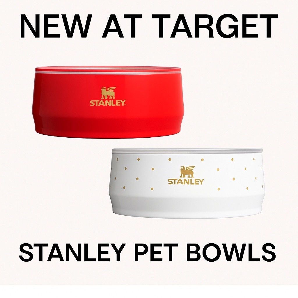 New Stanley pet bowls just dropped at Target 🎄❤️ Perfect for winter + so cute for the pups 🐾✨