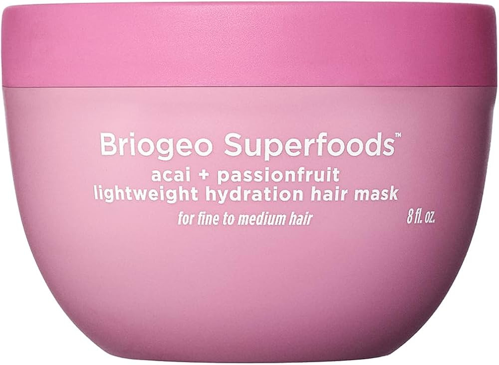 Briogeo Superfoods Acai + Passionfruit Lightweight Hydration Hair Mask – Deep Conditioner for F... | Amazon (US)
