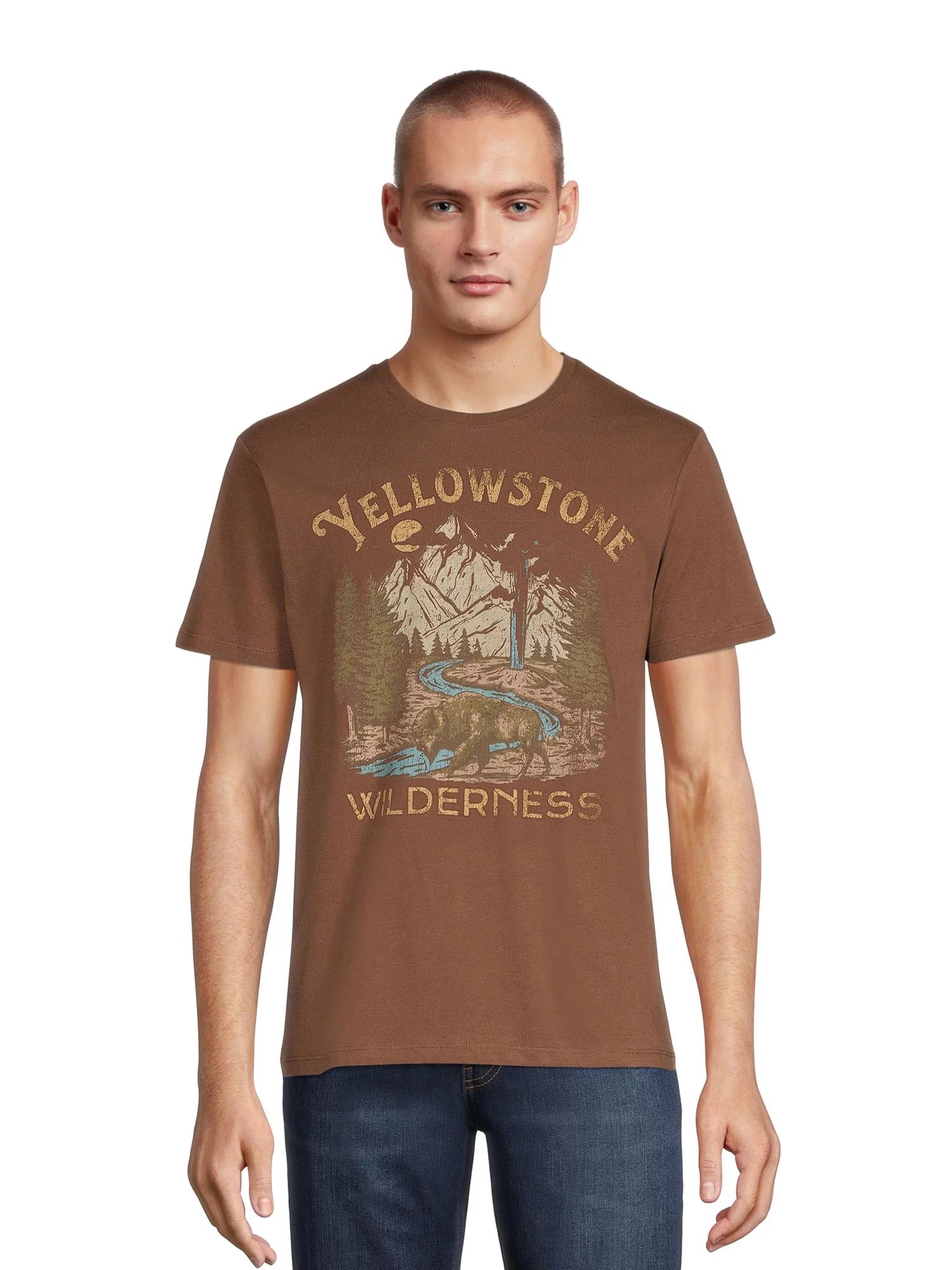 Grayson Social Men’s Yellowstone Wilderness Graphic Tee, Sizes S-3XL | Walmart (US)