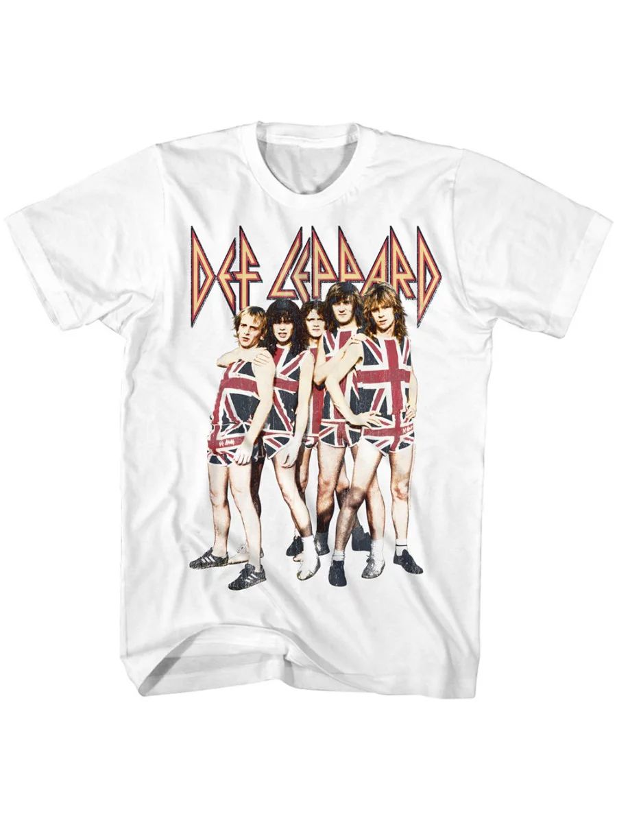 Def Leppard Deflepp White Adult T-Shirt Tee | Walmart (US)