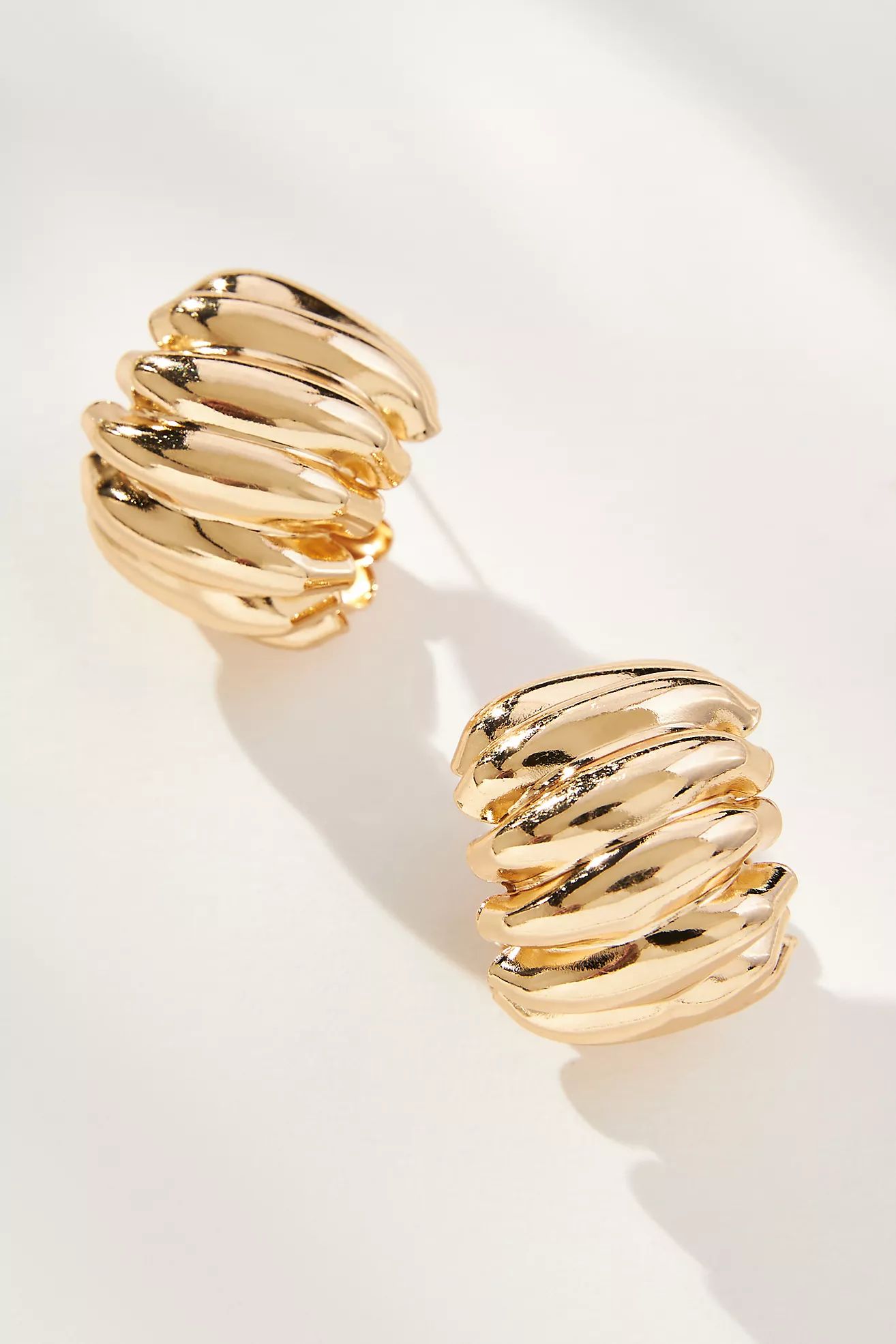 The Restored Vintage Collection: Ridged Post Earrings | Anthropologie (US)