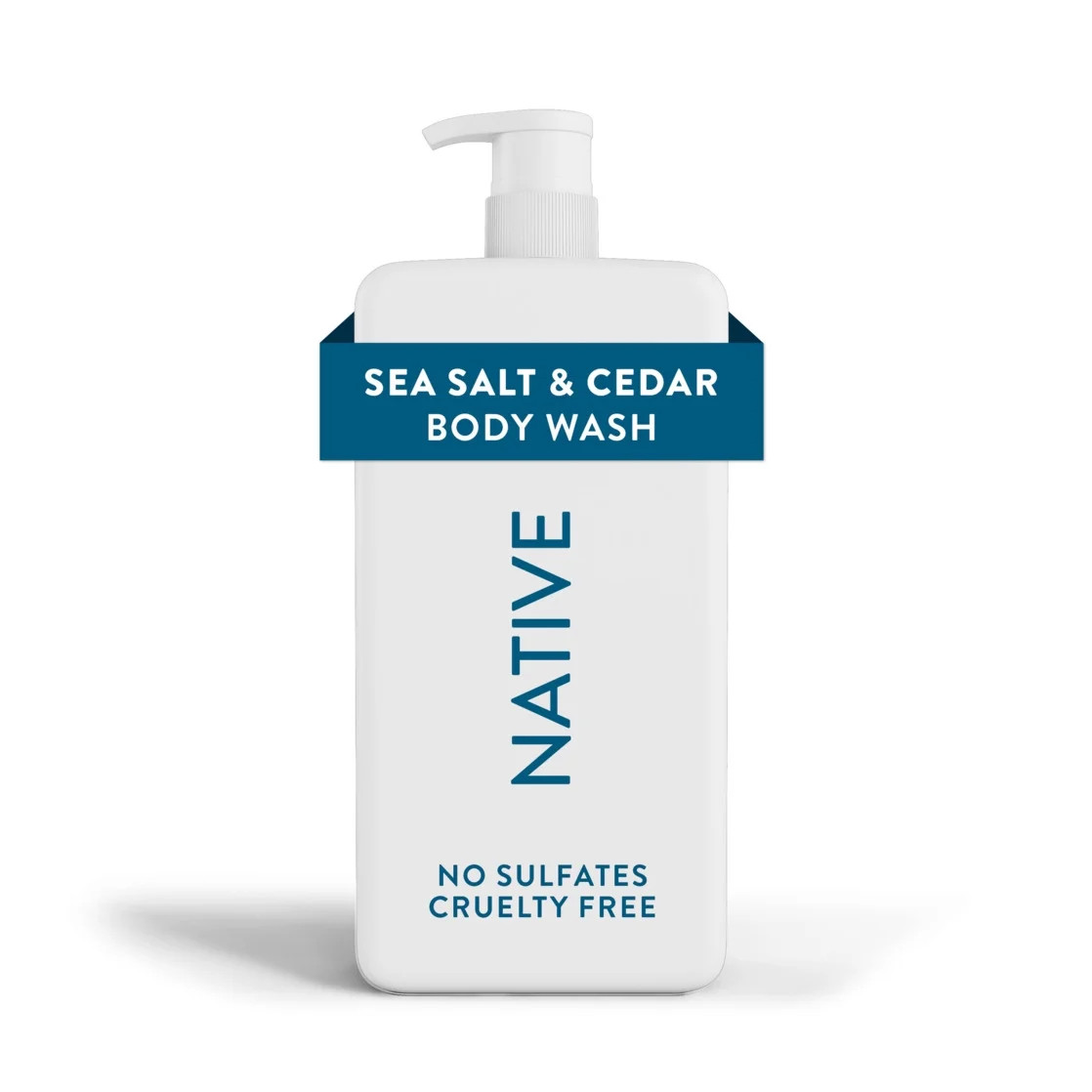 Native Natural Body Wash Pump Sea Salt & Cedar Sulfate Free Paraben Free 36 oz | Walmart (US)