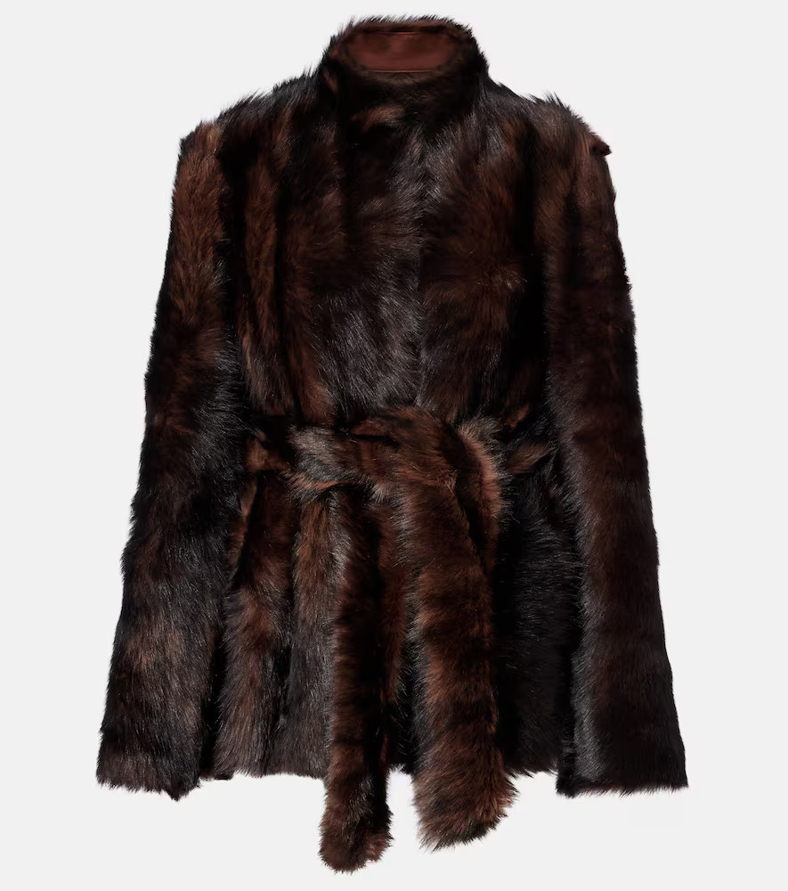 Nour Hammour Elsa shearling wrap coat | Mytheresa (US/CA)