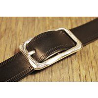 Mens Belt, Handmade Black Leather Belt With Silver Buckle, Italian Men's Elegant Smart Art.bc026 | Etsy (US)